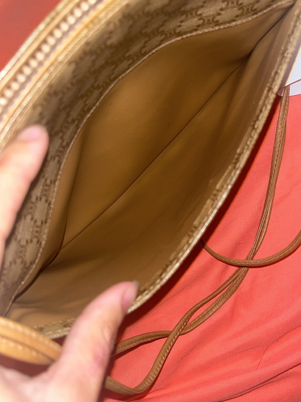 Vintage Celine Brown Monogram Crossbody Bag - Picture 11 of 12